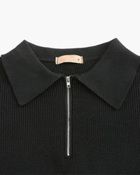 Men's Cesare Half Zip Knitted Sweater - Premium Cotton for Winter Style