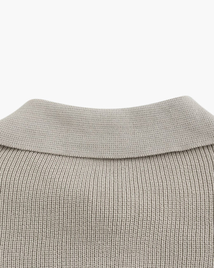 Men's Cesare Half Zip Knitted Sweater - Premium Cotton for Winter Style