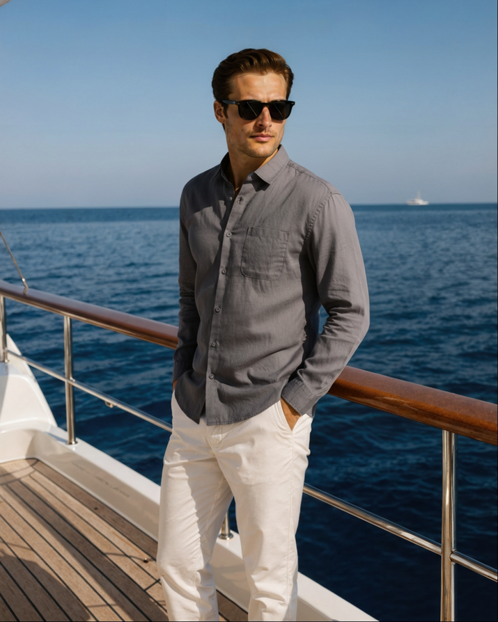 Cape Town 100% Linen Shirt - Lightweight, Breathable, Effortless Summer Style