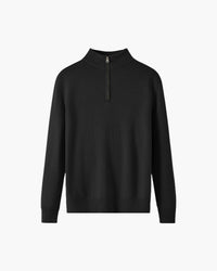 Luxurious 100% Merino Wool Half-Zip Sweater: Warm, Soft, Breathable, Classic Men's Pullover